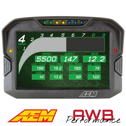 AEM CD-7G Carbon Non-Logging Display with Internal GPS - 30-5702