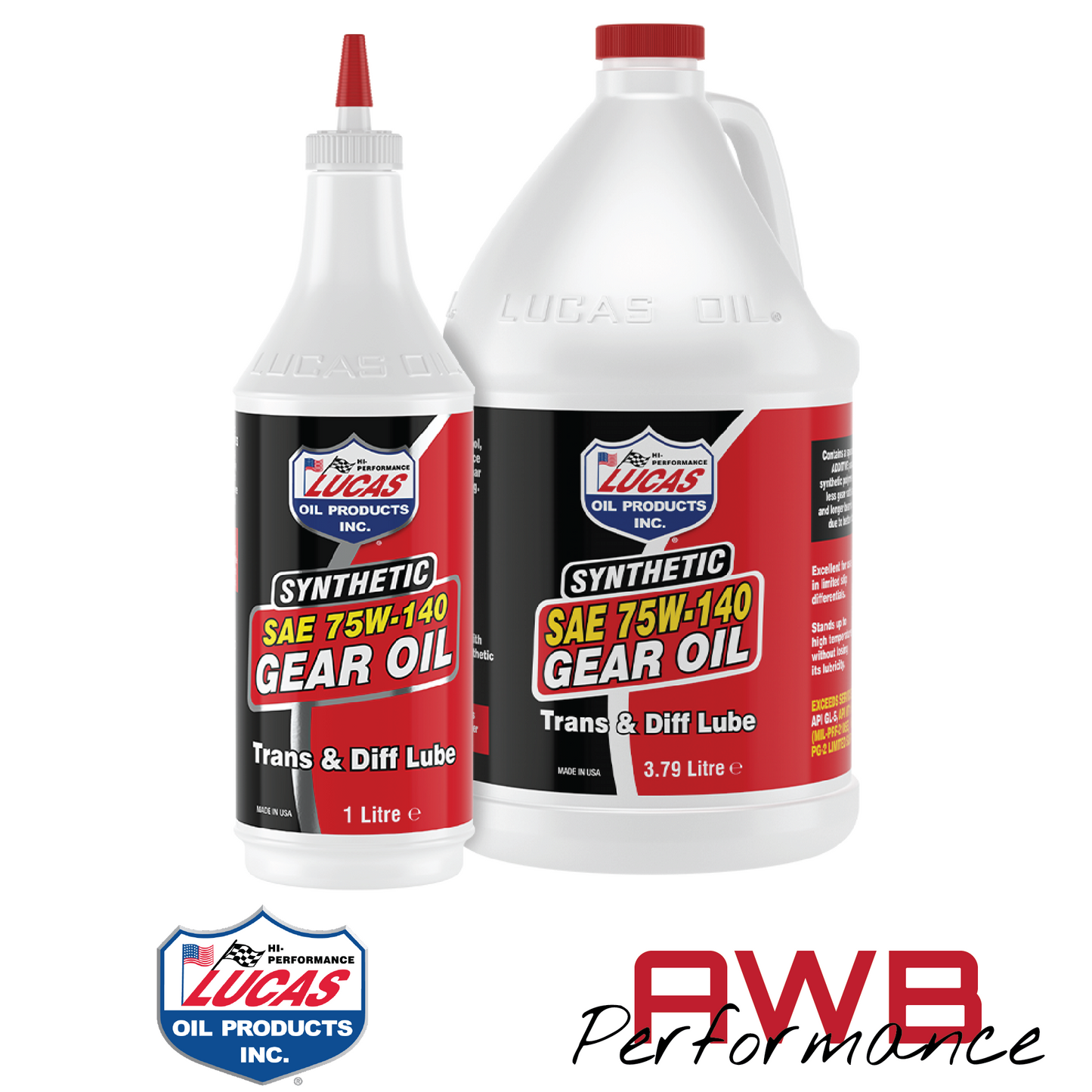 Lucas Synthetic SAE 75W-140 Gear Oil