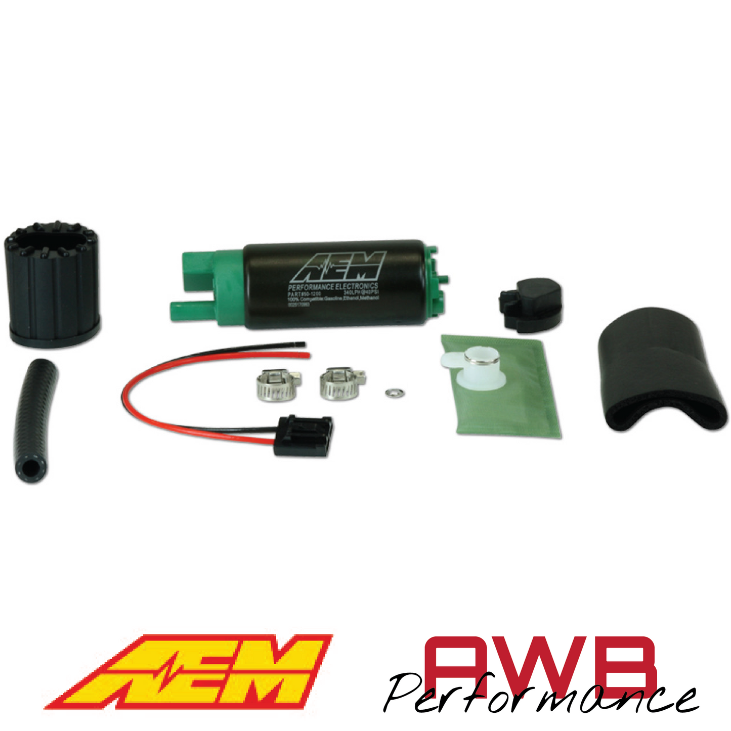 AEM 340LPH E85-Compatible High Flow In-Tank Fuel Pump - 50-1200
