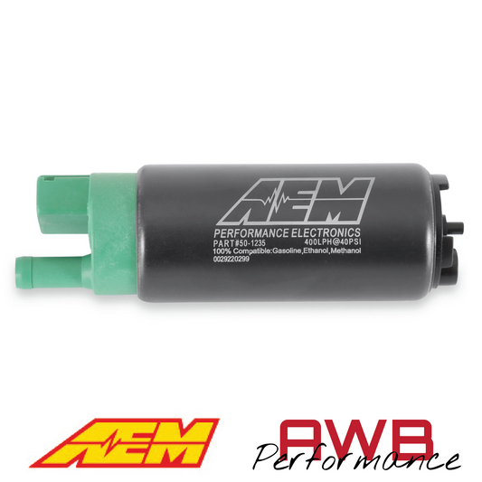 AEM 400LPH E85-Compatible High Flow In-Tank Fuel Pump - Single Barb - 50-1235