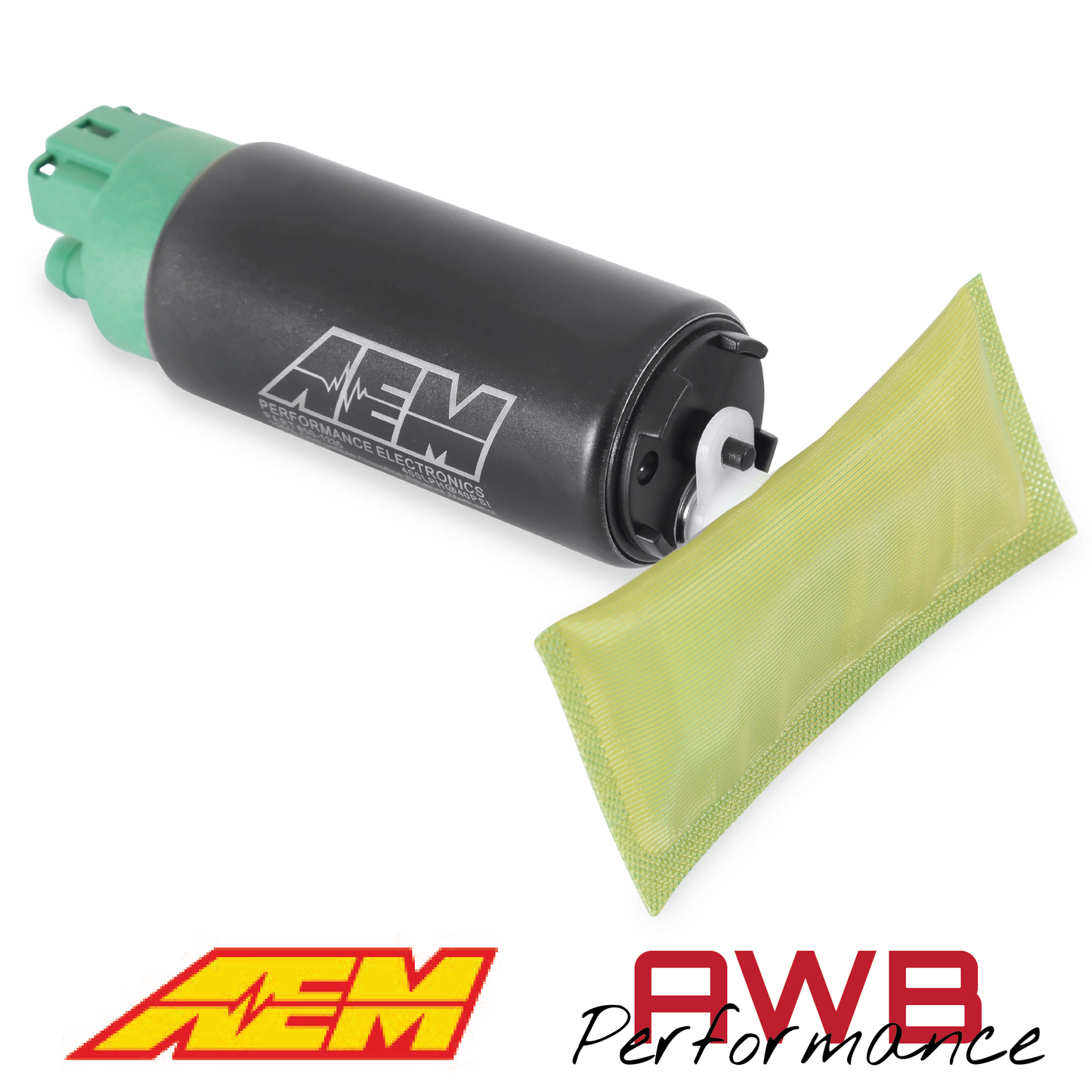 AEM 400LPH E85-Compatible High Flow In-Tank Fuel Pump - Single Barb - 50-1235
