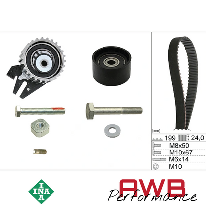 A20DTH, A20DT, A20DTR, A20DTL & A20DTJ - 2.0D - INA Timing Belt Kit INA