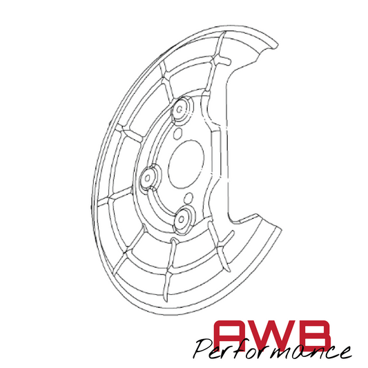 Adam - Genuine Vauxhall Rear Disc Brake Dust Shield RH / LH (264mm) Vauxhall