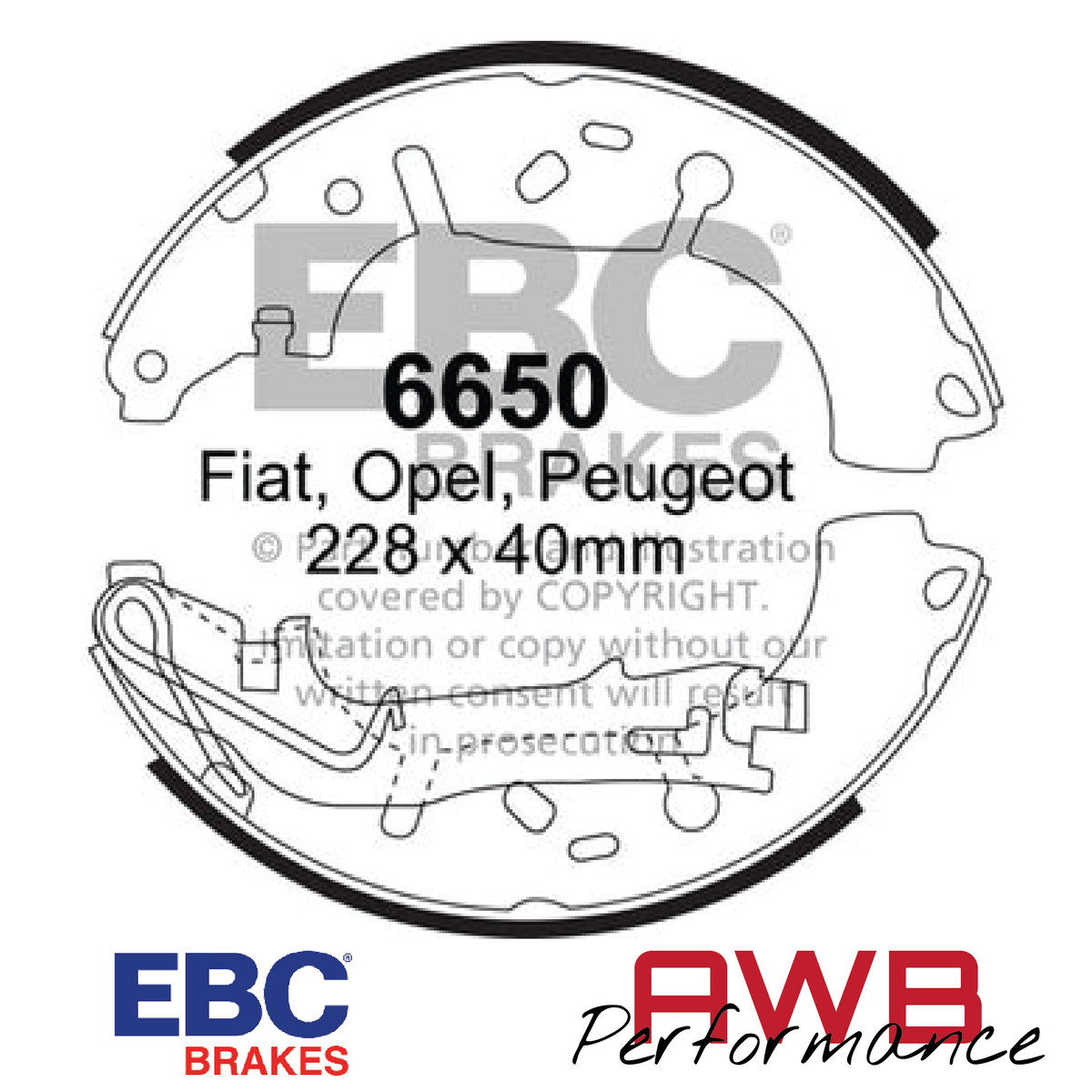 Adam 1.2 - EBC Brakes Rear Brake Shoe EBC Brakes