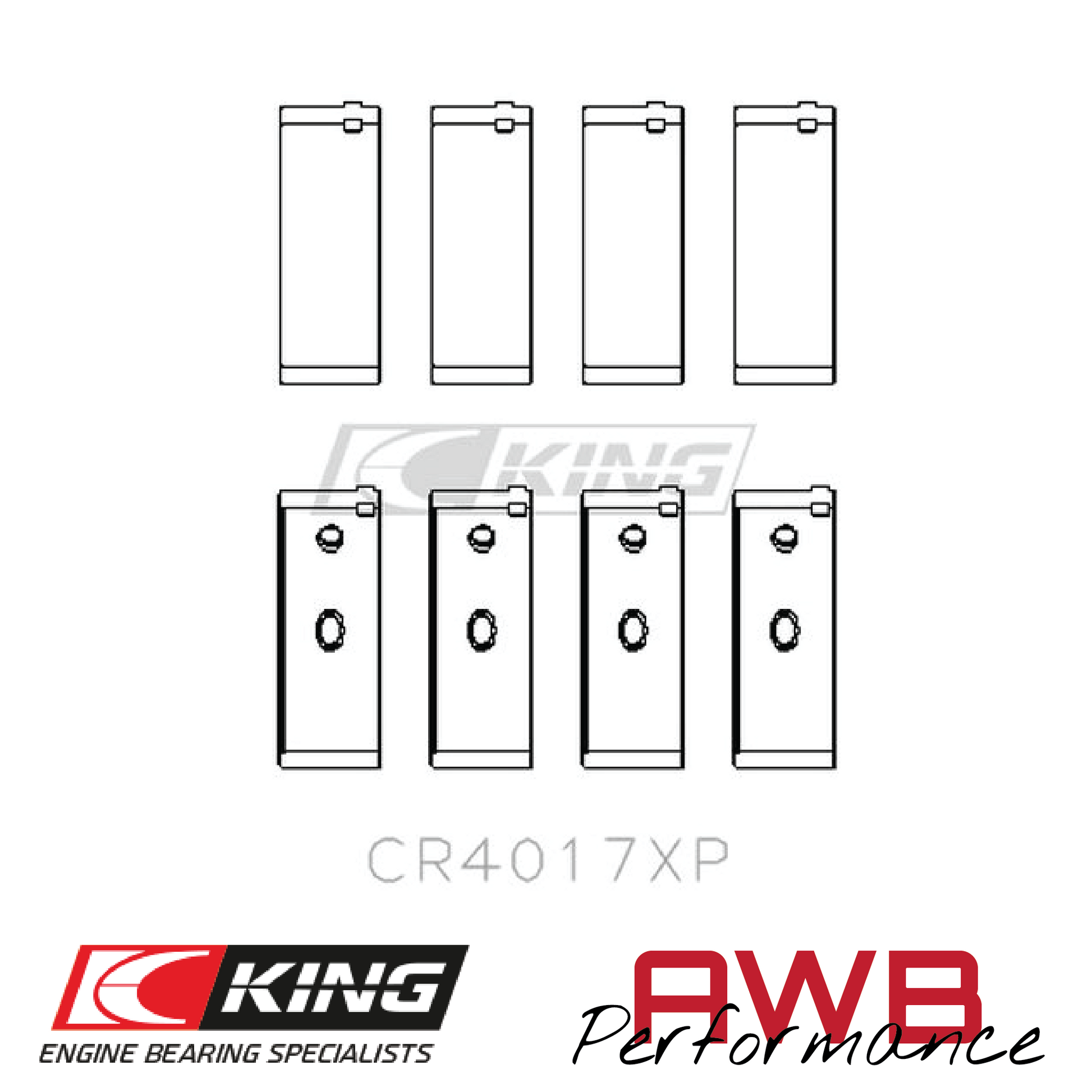 Z20LET, Z20LER, Z20LEL & Z20LEH - 2.0T - King Racing Tri-metal Connecting Rod Bearings King