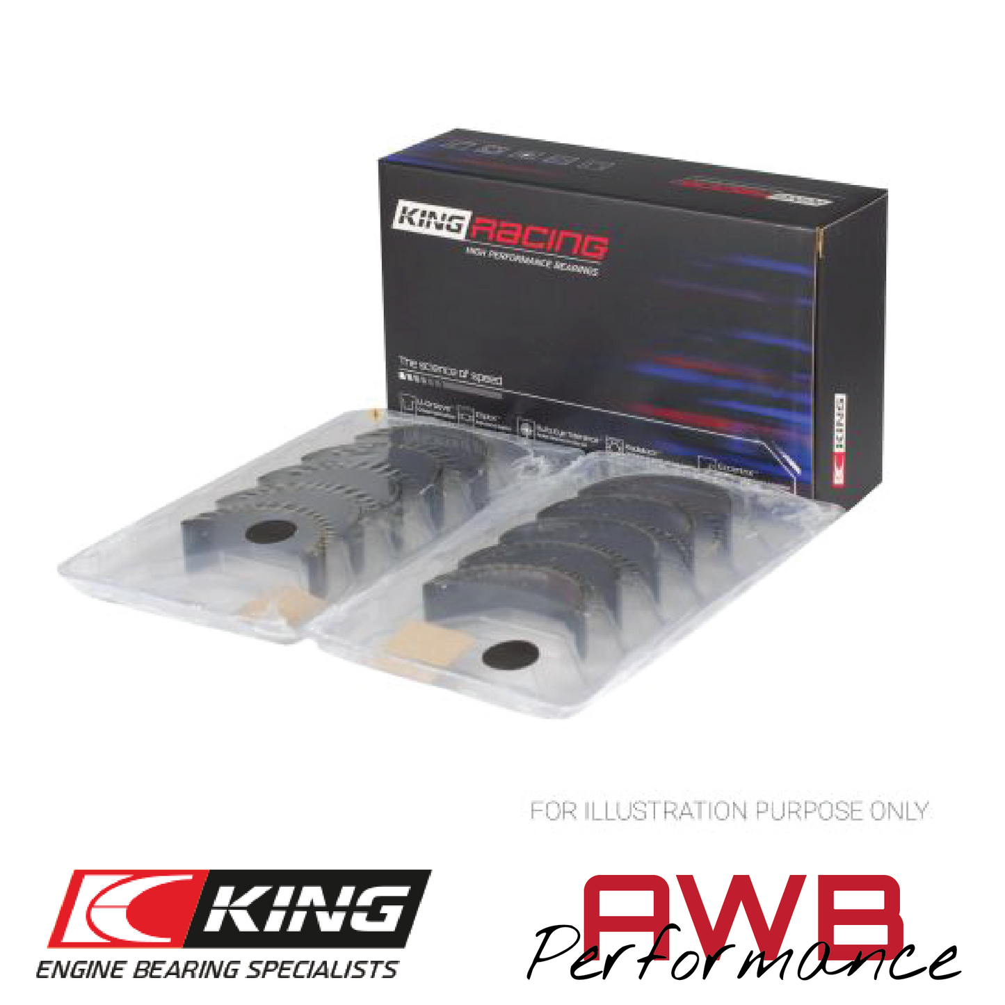 JZDA - 2.5T - King Racing Tri-metal Connecting Rod Bearings King