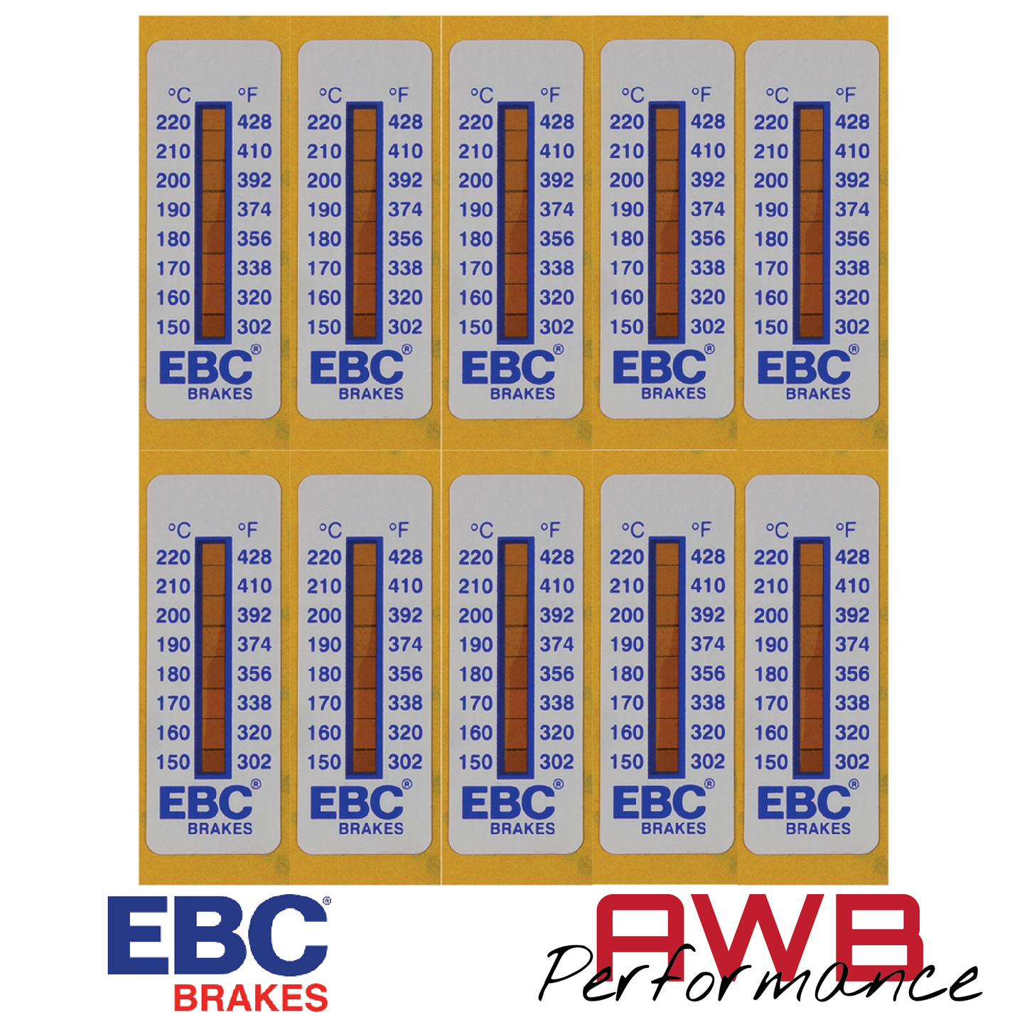 EBC Brakes Temperature Strips - TS001 EBC Brakes
