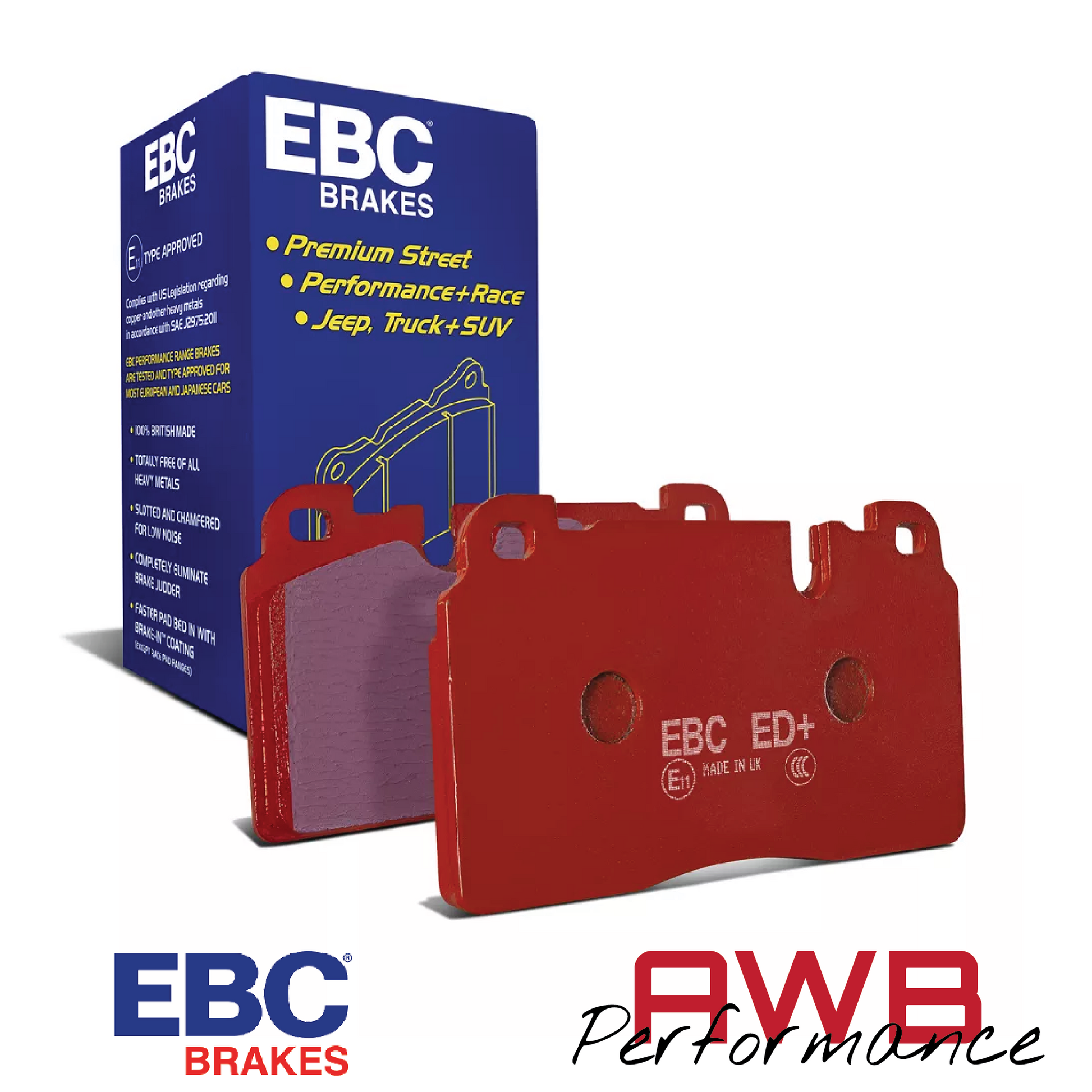 EBC Brakes Extra Duty Brake Pad Light Truck, Jeep and SUV Set - ED9807 EBC Brakes