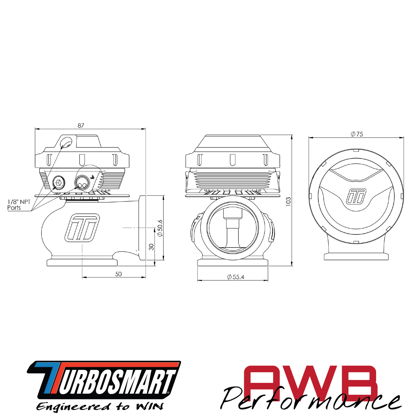 Turbosmart GenV CompGate40CG ‘Compressed Gas’