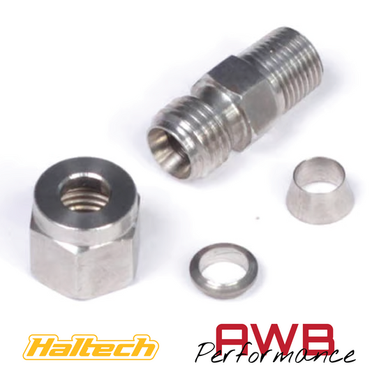Haltech Thermocouple 1/4" Stainless Steel Compression Fitting Kit - HT-010813