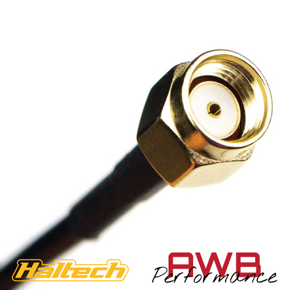 Haltech Wi-Fi Antenna Glass Mount 2.4Ghz Thread: RP-SMA - HT-011401