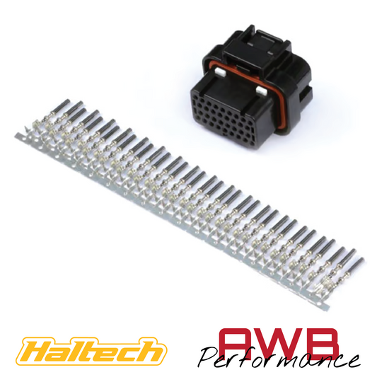 Haltech Plug and Pins Only - AMP 34 Pin 4 Row Superseal Connector - HT-030009