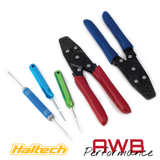 Haltech Dual Crimper Set Inc 3 Pin Removal Tools - HT-070300