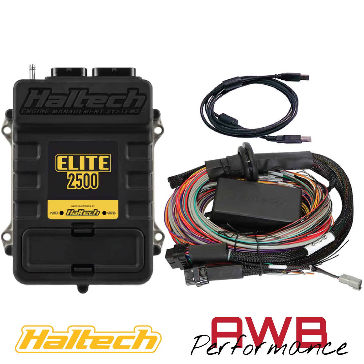 Haltech Elite 2500 ECU + Premium Universal Wire-in Harness Kit 2.5m - HT-151304