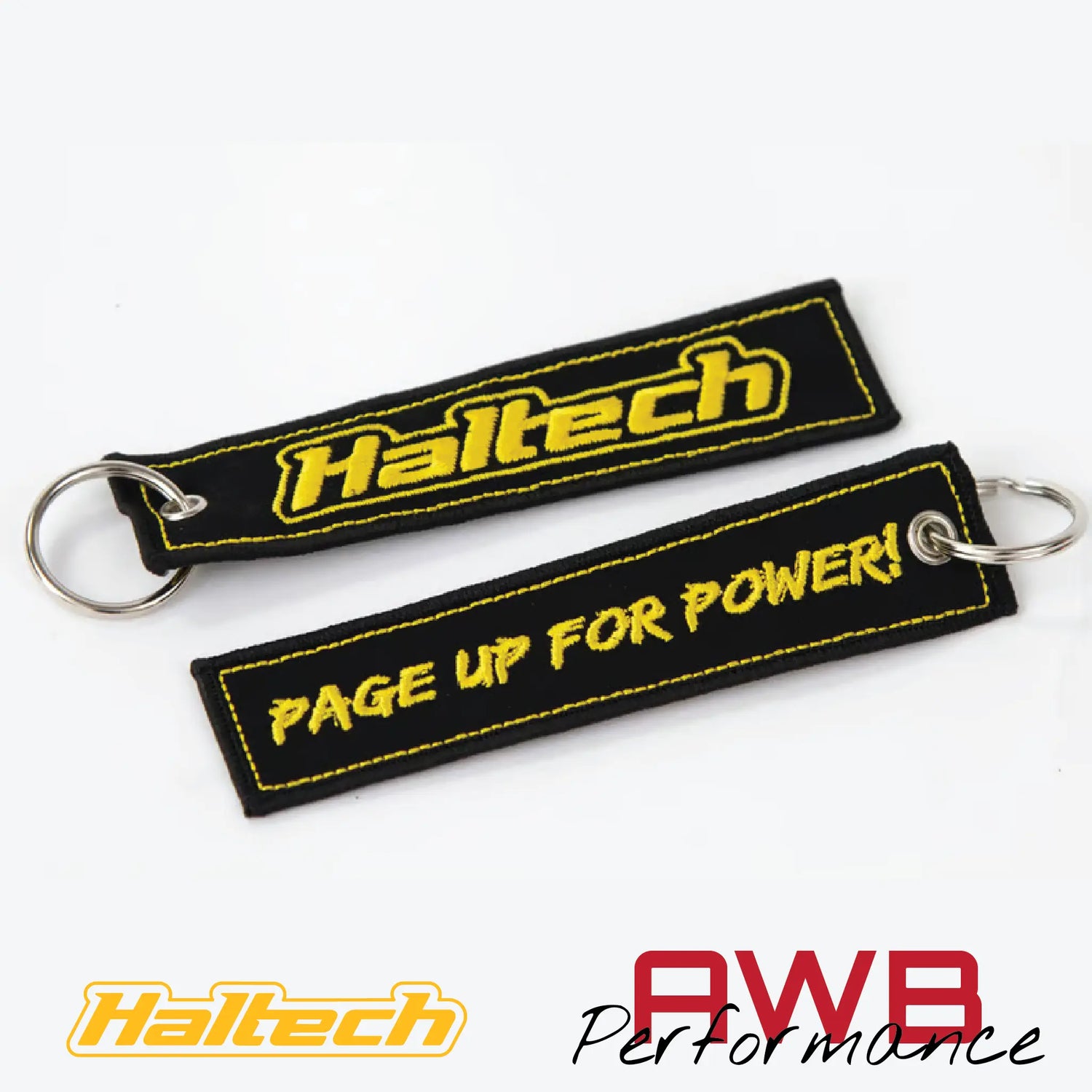 Haltech Fabric Keytag Black - HT-309006 Haltech