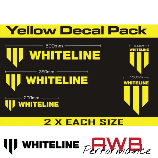 Whiteline Decal Kit 10 Pack - Yellow