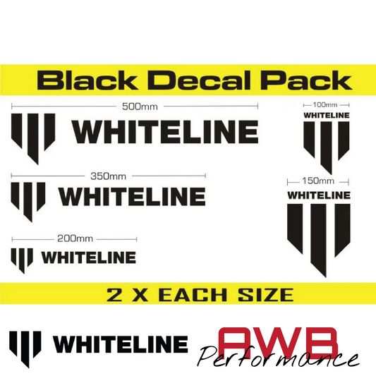 Whiteline Decal Kit 10 Pack - Black