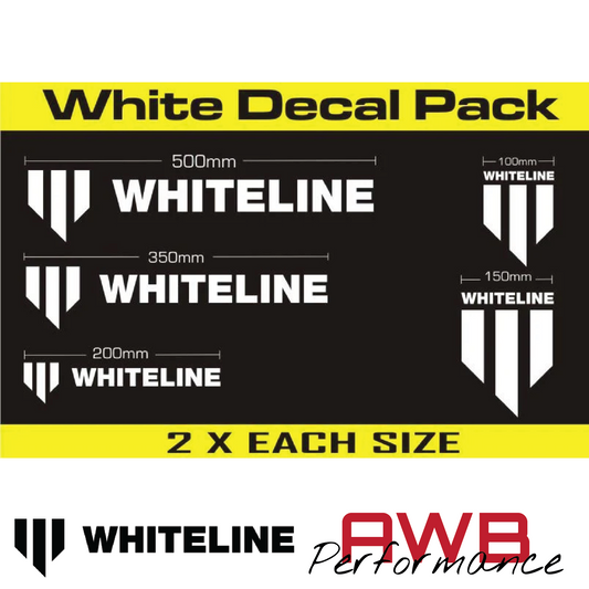 Whiteline Decal Kit 10 Pack - White