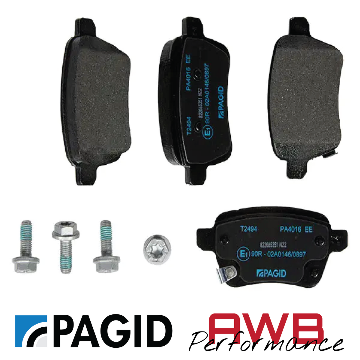 Adam 1.0T - Pagid Rear Brake Pads (264mm) Pagid
