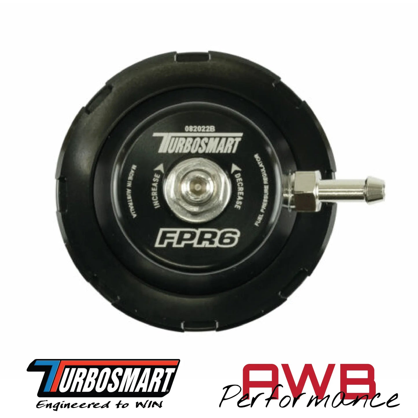 Turbosmart FPR6 Fuel Pressure Regulator in Sleeper. Top View.