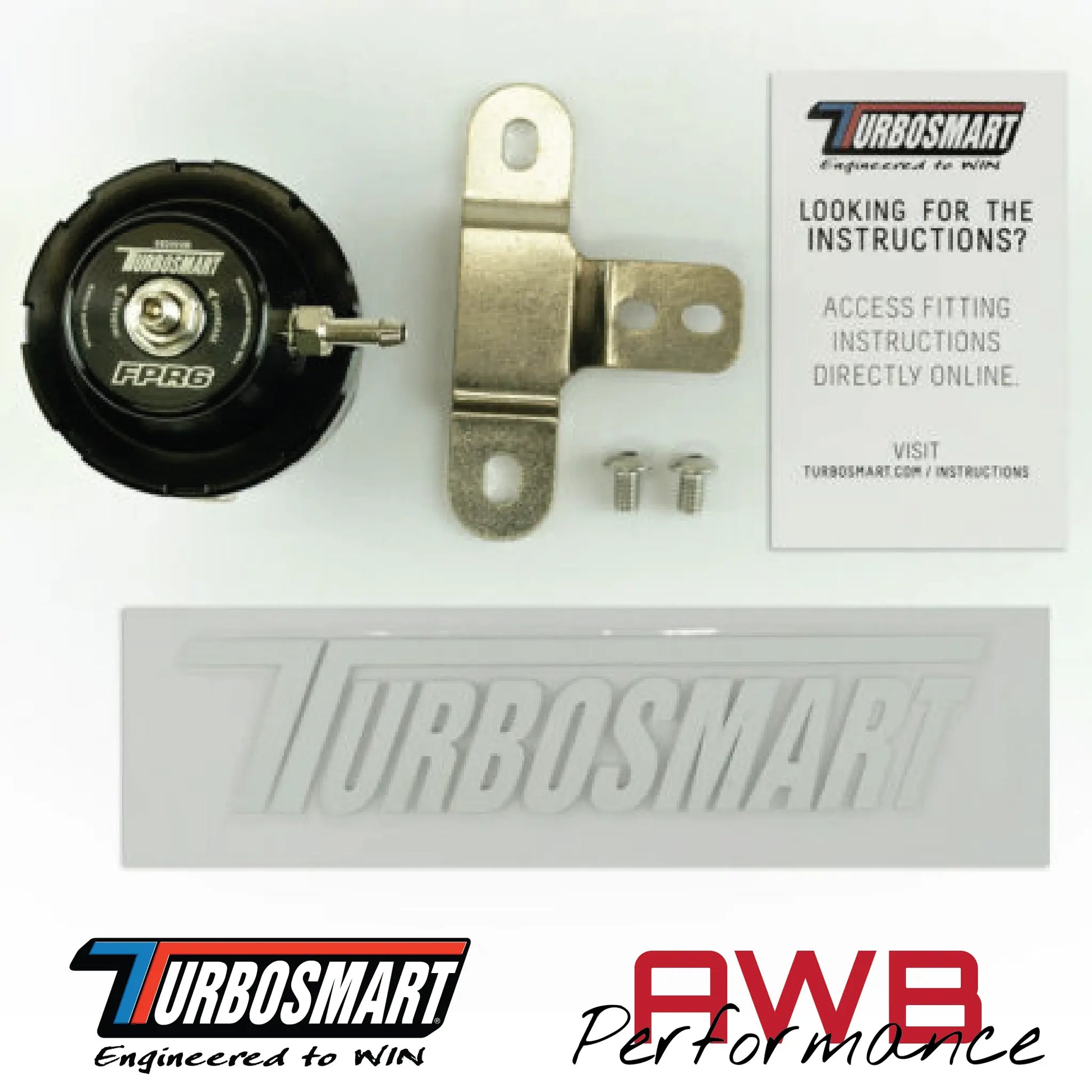 Turbosmart FPR6 Fuel Pressure Regulator in Sleeper. Box Contents.