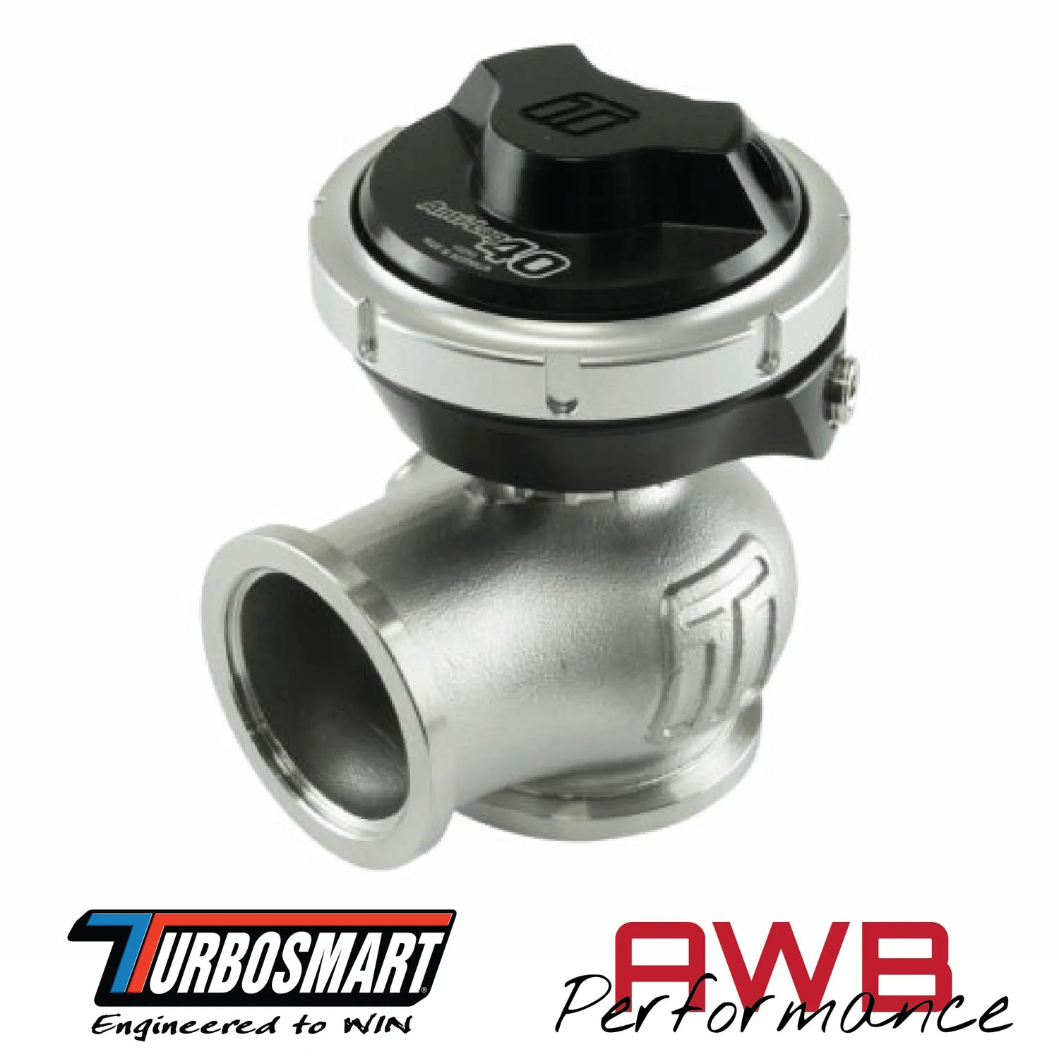 Turbosmart GenV ALV40 Anti-Lag Valve. Side View.