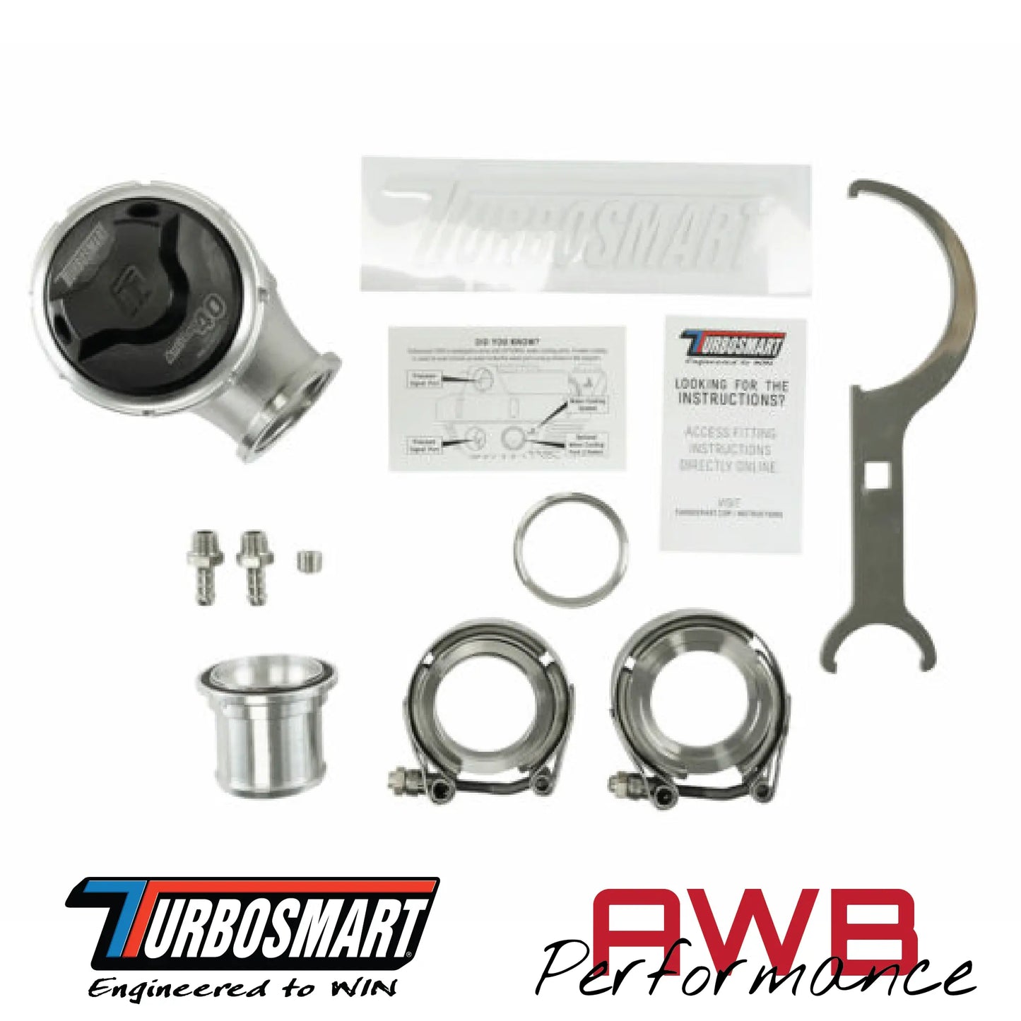 Turbosmart GenV ALV40 Anti-Lag Valve. Box Contents.