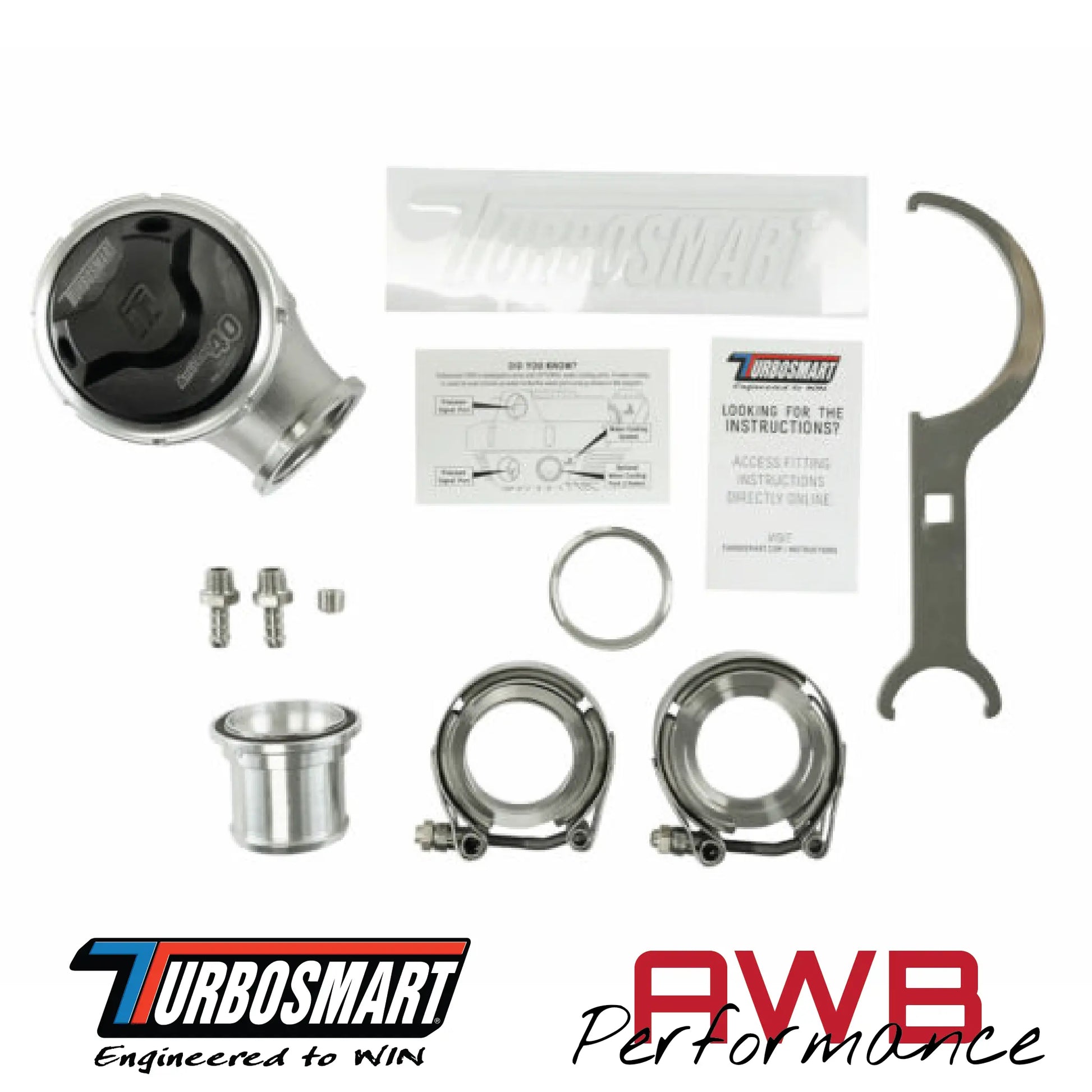 Turbosmart GenV ALV40 Anti-Lag Valve. Box Contents.