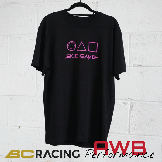 BC Racing 'Skid Game' Black/Pink T-Shirt AWB Performance Ltd