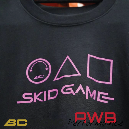 BC Racing 'Skid Game' Black/Pink T-Shirt AWB Performance Ltd