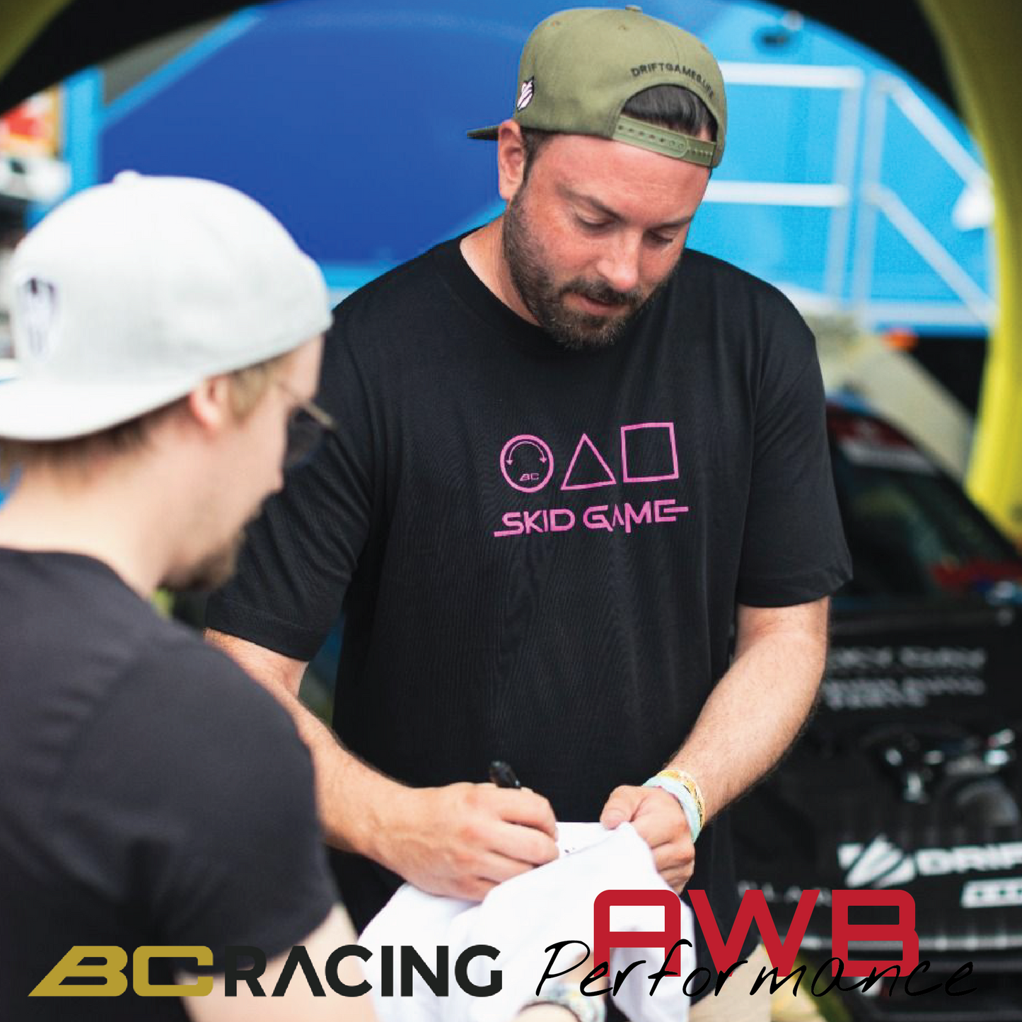 BC Racing 'Skid Game' Black/Pink T-Shirt AWB Performance Ltd