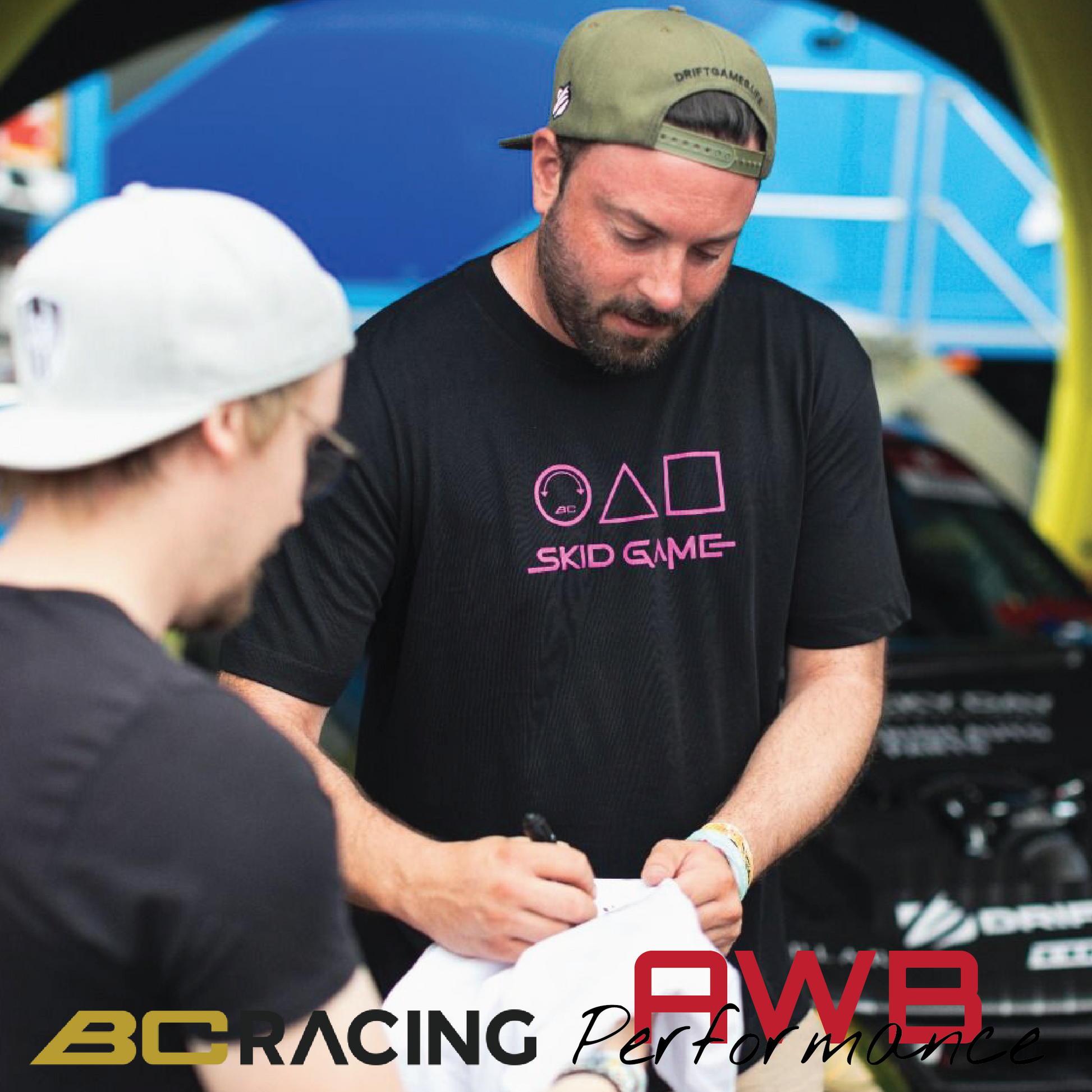 BC Racing 'Skid Game' Black/Pink T-Shirt AWB Performance Ltd